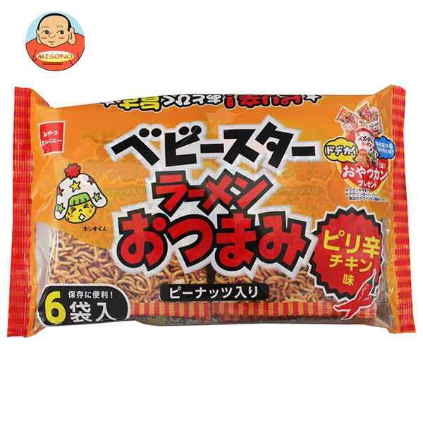 おやつカンパニー ベビースター ラーメンおつまみ6P ピリ辛チキン味 138g(23g×6)×15袋入×(2ケース)｜ 送料無料