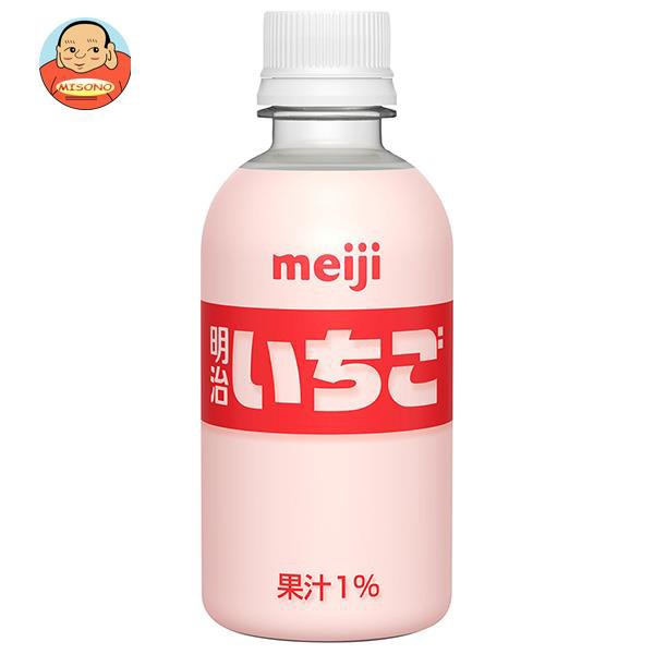 【送料無料・メーカー/問屋直送品・代引不可】明治 いちご 220mlペットボトル×24本入×(2ケース)の通販は