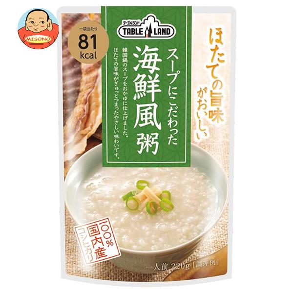 丸善食品工業 テーブルランド スープにこだわった 海鮮風粥 220gパウチ×24(12×2)袋入×(2ケース)｜ 送料無料の通販は 5,458円