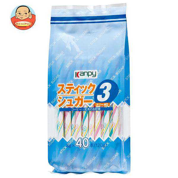 カンピー スティックシュガー (3g×40P)×40袋入×(2ケース)｜ 送料無料の通販は 7,364円