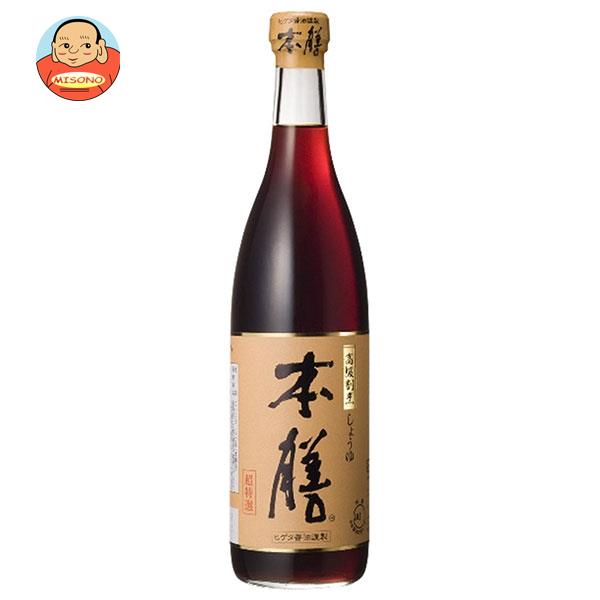 キッコーマン ヒゲタ 御膳上等煮炊きしょうゆ本膳 720ml瓶×6本入×(2入れもの)｜ 貨物輸送無料 調味料 瓶 醤油 しょうゆ