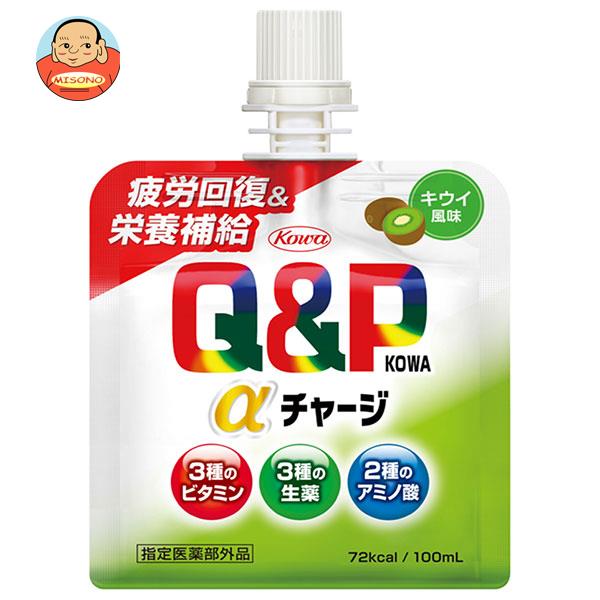 興和 キューピーコーワ αチャージ キウイ風味 100mlパウチ×36本入×(2ケース)｜ 送料無料 医薬部外品 栄養ドリンク ゼリー飲料 キウイ