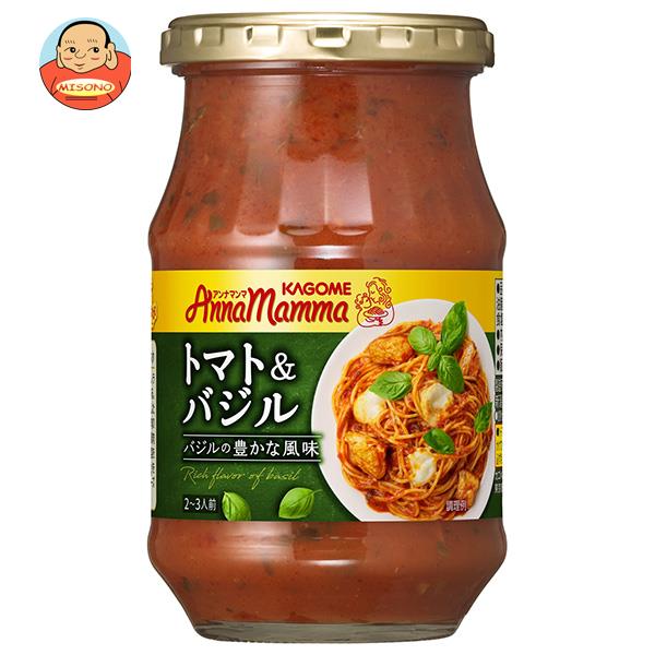 カゴメ アンナマンマ トマト＆バジル 330g瓶×12(6×2)本入×(2ケース)｜ 送料無料の通販は