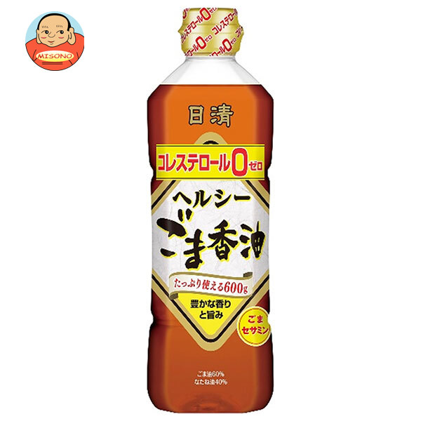 日清オイリオ 日清 ヘルシー ごま香油 600gペットボトル×10本入×(2ケース)｜ 送料無料 ごま油 調味料 食用油 コレステロール0 PET