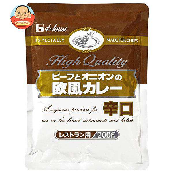 ハウス食品 ビーフとオニオンの欧風カレー 辛口 200g×30袋入｜ 送料無料の通販は