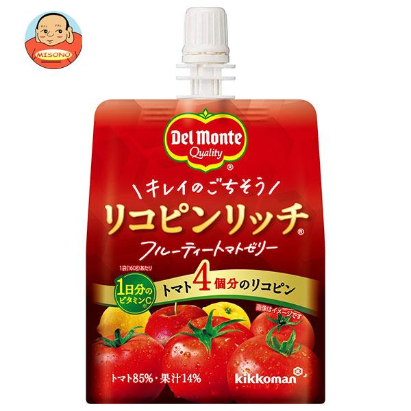 デルモンテ リコピンリッチ フルーティートマトゼリー 160gパウチ×30本入｜ 送料無料の通販は