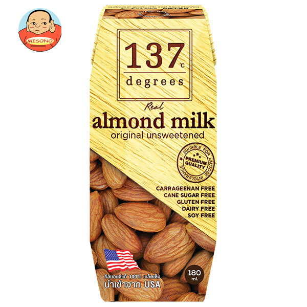 HARUNA(ハルナ) 137ディグリーズ アーモンドミルク 甘味不使用 180ml紙パック×36本入｜ 送料無料の通販は