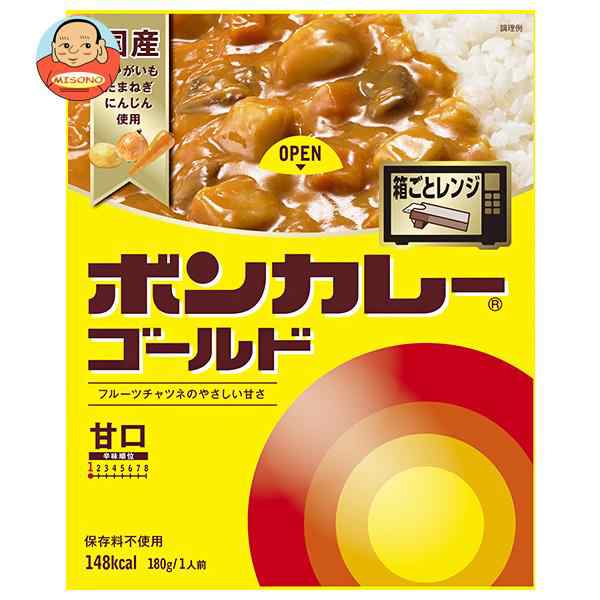 大塚食品 ボンカレーゴールド 甘口 180g×30個入×(2ケース)｜ 送料無料
