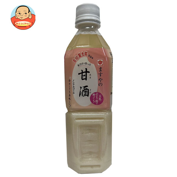 ますやみそ 甘酒 500mlペットボトル×12本入×(2ケース)｜ 送料無料 あまざけ ノンアルコール 無加糖