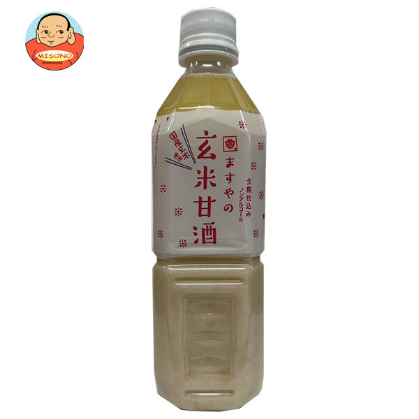 ますやみそ 玄米甘酒 500mlペットボトル×12本入×(2ケース)｜ 送料無料 あまざけ ノンアルコール 砂糖不使用