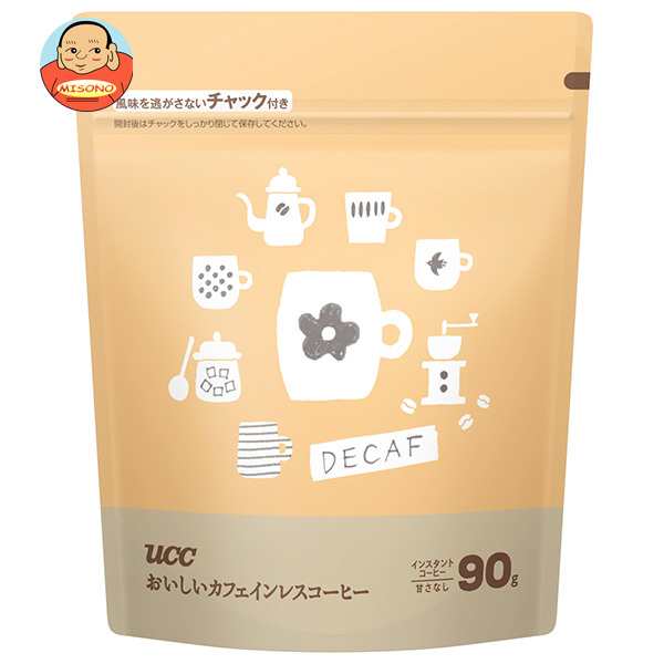 UCC おいしいカフェインレスコーヒー 90g×12袋入｜ 送料無料の通販は