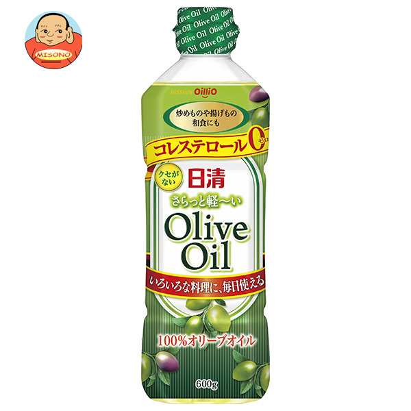 日清オイリオ 日清さらっと軽〜いオリーブオイル 600gペットボトル×10本入×(2ケース)｜ 送料無料