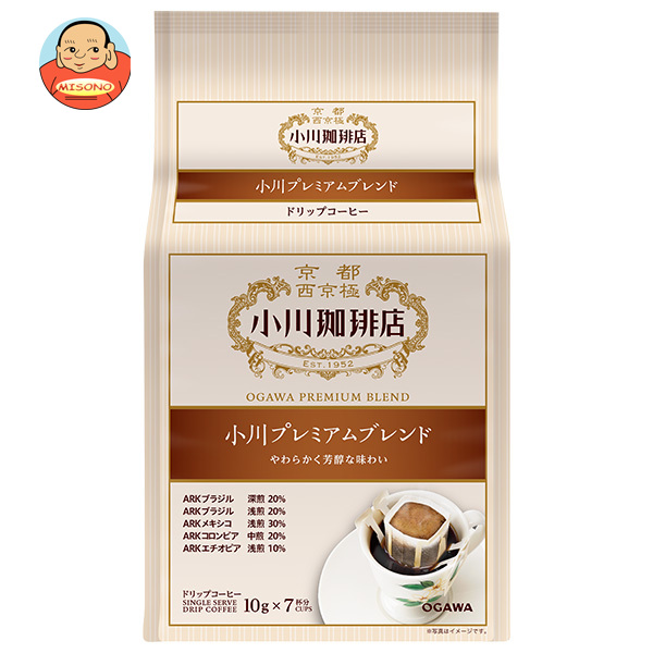 小川珈琲 小川珈琲店 プレミアムブレンド ドリップコーヒー7杯分 70g(10g×7袋)×6箱入×(2ケース)｜ 送料無料の通販は 5,325円