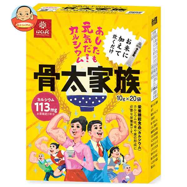 はくばく 骨太家族 200g(10g×20袋)×6袋入×(2ケース)｜ 送料無料