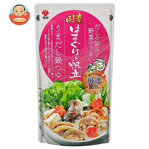 盛田(ハイピース) 盛田 国産はまぐりと帆立 うまだし鍋つゆ 600gパウチ×12袋入×(2ケース)｜ 送料無料