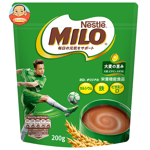 ネスレ日本 ネスレ ミロ オリジナル 200g袋×12袋入｜ 送料無料 栄養機能食品 ミロ カルシウム 鉄分 ビタミン