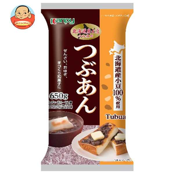 カンピー つぶあん 650g×12袋入×(2ケース)｜ 送料無料