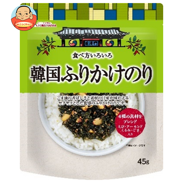 徳山物産 食べ方いろいろ 韓国ふりかけのり 45g×20袋入×(2ケース)｜ 送料無料 韓国 韓国のり 海苔 ふりかけ