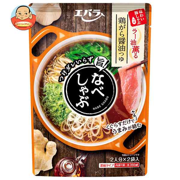 エバラ食品 なべしゃぶ 鶏がら醤油つゆ 200g(100g×2袋)×12袋入×(2ケース)｜ 送料無料