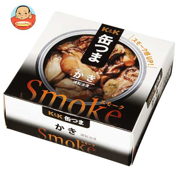 【送料無料・メーカー/問屋直送品・代引不可】国分 K&K 缶つまスモーク かき P4号缶 50g×6個入×(2ケース)