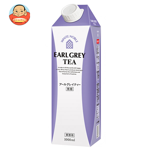 三井農林 ホワイトノーブル アールグレイティー 1L紙パック×12本入×(2ケース)｜ 送料無料の通販は 7,609円