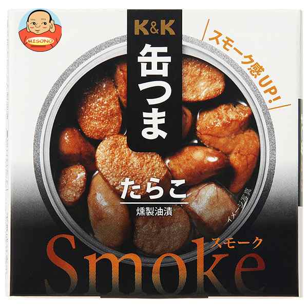 【送料無料・メーカー/問屋直送品・代引不可】国分 K&K 缶つまSmoke たらこ 50g×6個入×(2ケース)の通販は