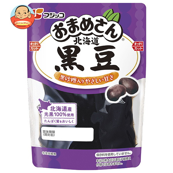 フジッコ おまめさん 北海道黒豆 115g×10袋入×(2ケース)｜ 送料無料 惣菜 煮豆 フジッコ おまめさん 北海道 黒豆 食品 食物繊維