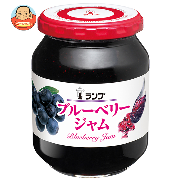 アヲハタ ランプ ブルーベリージャム 380g瓶×12個入×(2ケース)｜ 送料無料 ジャム 瓶 フルーツジャム
