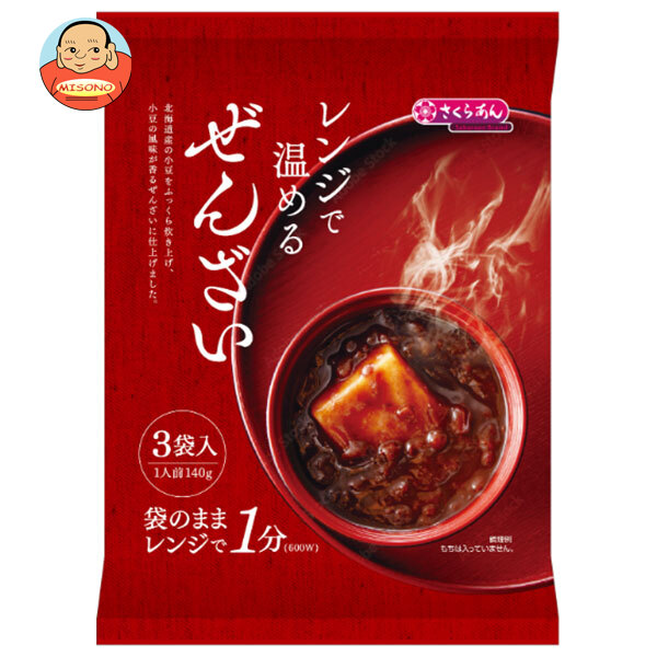 谷尾食糧工業 レンジで温めるぜんざい3人前 (140g×3袋)×12袋入｜ 送料無料の通販は 4,866円