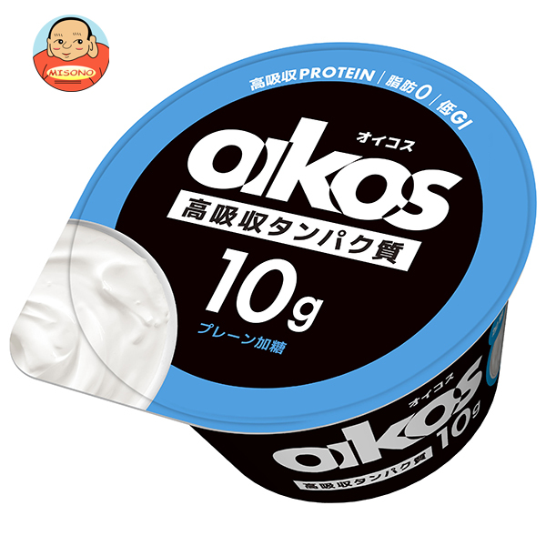 【送料無料・メーカー/問屋直送品・代引不可】【チルド(冷蔵)商品】ダノンジャパン ダノンオイコス 脂肪0 プレーン・加糖 113g×12個入×(2ケース)の通販は 5,145円