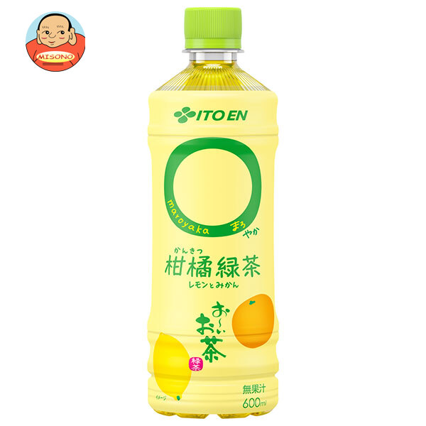 伊藤園 お〜いお茶 〇やか(まろやか)  柑橘緑茶 600mlペットボトル×24本入×(2ケース)｜ 送料無料の通販は 6,184円