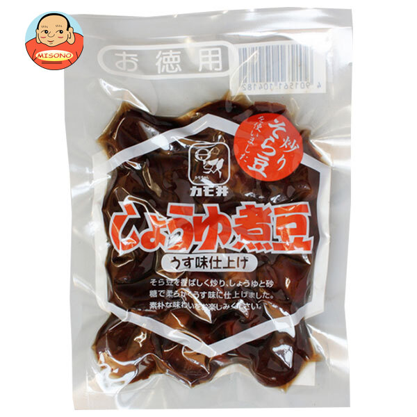 カモ井 しょうゆ煮豆 徳用袋 160g×10袋入×(2ケース)｜ 送料無料 一般食品 惣菜 にまめ 醤油
