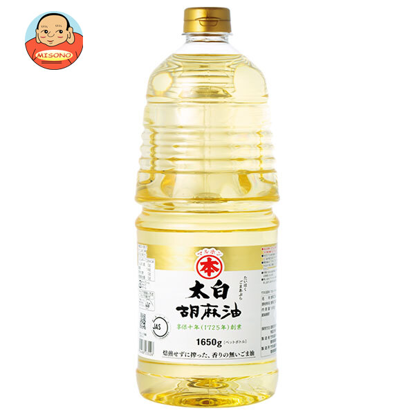 竹本油脂 マルホン 太白胡麻油 1650gペットボトル×6本入｜ 送料無料 胡麻油 調味料 食用油