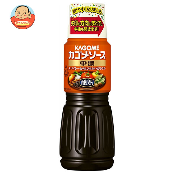 カゴメ 醸熟ソース 中濃 500ml×20本入×(2ケース)｜ 送料無料 一般食品 調味料 ソース
