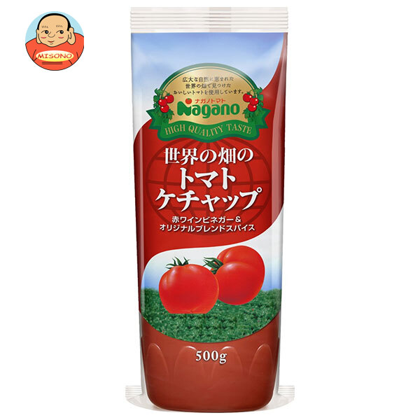 ナガノトマト 世界の畑のトマトケチャップ 500g×20本入×(2ケース)｜ 送料無料 ケチャップ 調味料