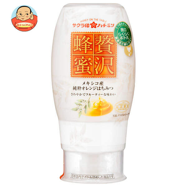 加藤美蜂園 サクラ印 贅沢蜂蜜 メキシコ産オレンジはちみつ 200g×12本入×(2ケース)｜ 送料無料 嗜好品 シロップ はちみつ 蜂蜜