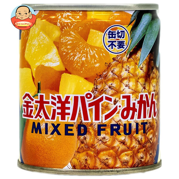 太洋食品 パイン・みかん 210g缶×24本入×(2ケース)｜ 送料無料 缶詰 くだもの 混合果実 缶切不要