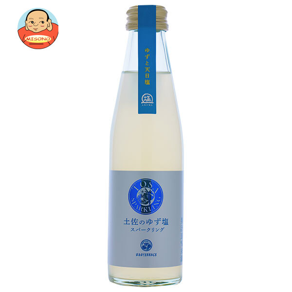 スタジオオカムラ 土佐のゆず塩スパークリング 195ml瓶×24本入×(2ケース)　｜ 送料無料の通販は
