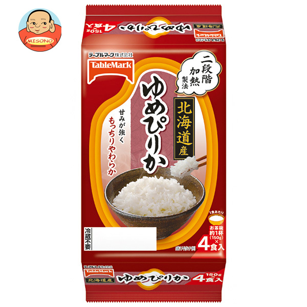 テーブルマーク 北海道産ゆめぴりか (分割) 4食 (150g×2食×2個)×8個入×(2ケース)｜ 送料無料の通販は