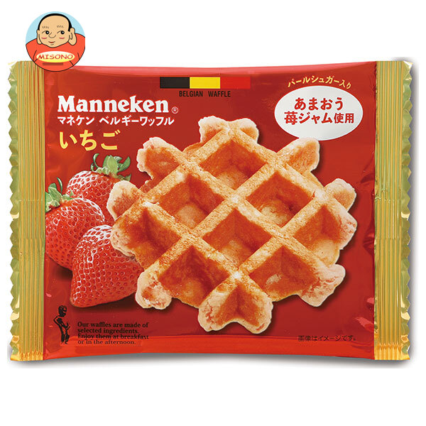 ローゼン マネケン いちごのワッフル 30(6×5)個入×(2ケース)｜ 送料無料の通販は