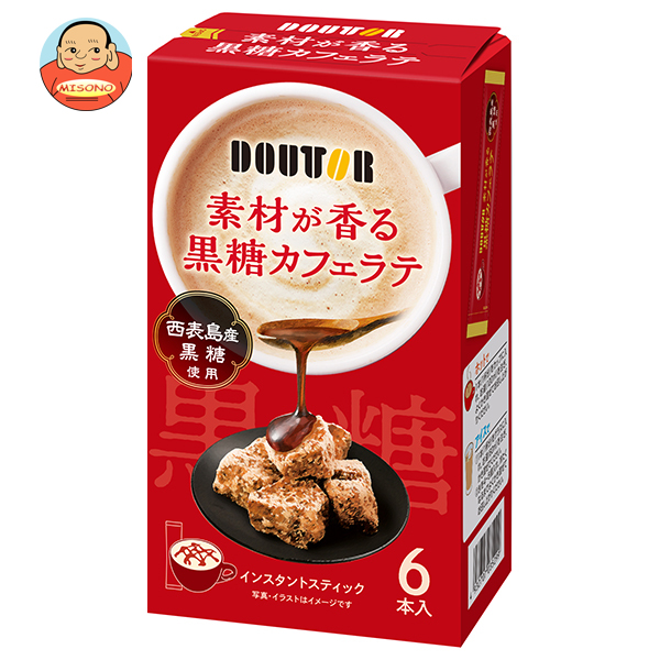 ドトールコーヒー 素材が香る黒糖カフェラテ (15g×6P)×36箱入｜ 送料無料 カフェラテ コーヒー類 スティックコーヒー