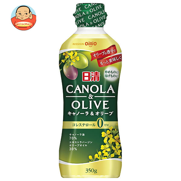 日清オイリオ 日清キャノーラ&オリーブ 350gペットボトル×10本入×(2ケース)｜ 送料無料の通販は