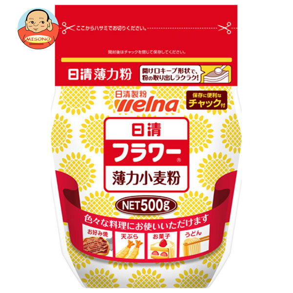日清ウェルナ 日清 フラワー チャック付 500g×12袋入×(2ケース)｜ 送料無料の通販は 6,080円