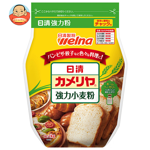 日清ウェルナ 日清 カメリヤ 強力小麦粉 チャック付 1kg×15袋入｜ 送料無料の通販は 6,058円