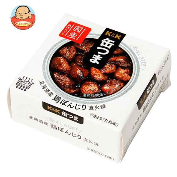 【送料無料・メーカー/問屋直送品・代引不可】国分 K&K 缶つま 北海道産 鶏ぼんじり 直火焼 40g×12個入の通販は 6,271円