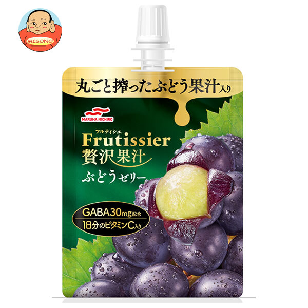 マルハニチロ フルティシエ 贅沢果汁 ぶどう 150g×30(6×5)個入×(2ケース)｜ 送料無料 ゼリー フルーツゼリー おやつ ぶどう ブドウ