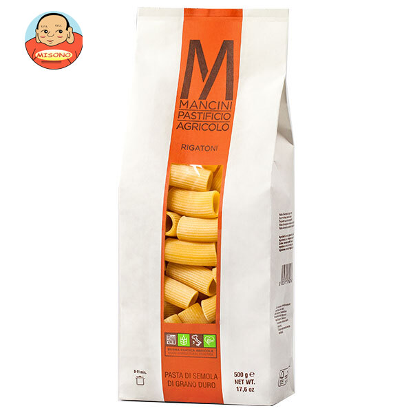 モンテ物産 マンチーニ リガトーニ 500g×12袋入×(2ケース)｜ 送料無料 乾麺 パスタ