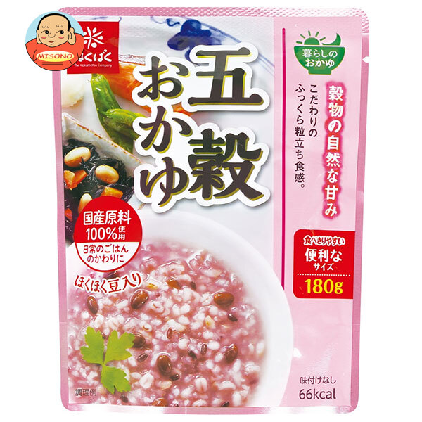 はくばく 暮らしのおかゆ 五穀おかゆ 180g×24袋入×(2ケース)｜ 送料無料 一般食品 お粥 穀類