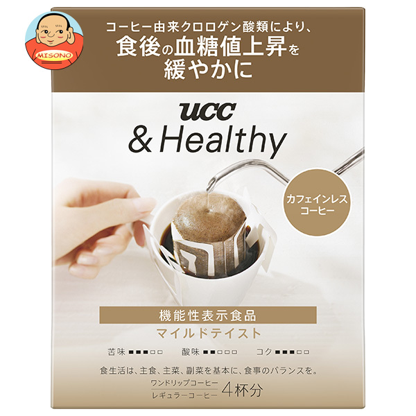 UCC &amp;Healthy マイルドテイスト ワンドリップコーヒー (12g×4P)×12袋入×(2ケース)｜ 送料無料 嗜好品 コーヒー類 ドリップコーヒー