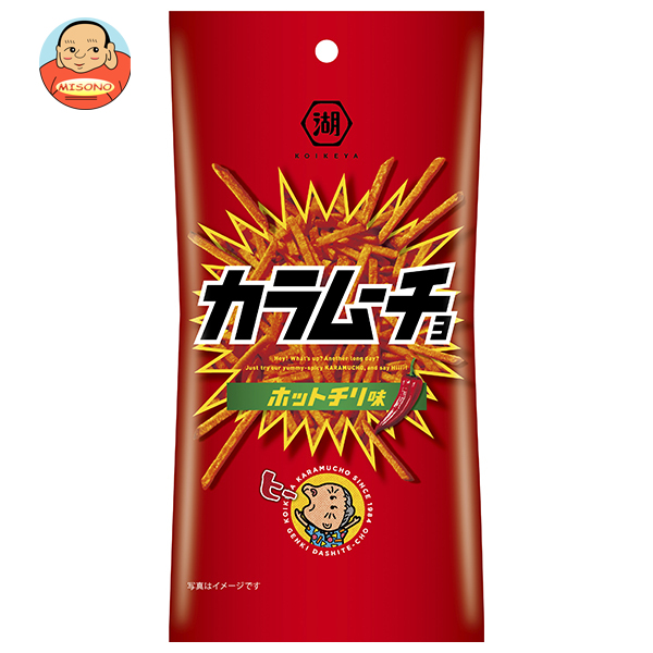 コイケヤ スリムバッグシリーズ スティックカラムーチョ ホットチリ味 34g×12(6×2)袋入×(2ケース)｜ 送料無料 お菓子 スナック菓子 スリムバッグシリーズ ポテトチップス